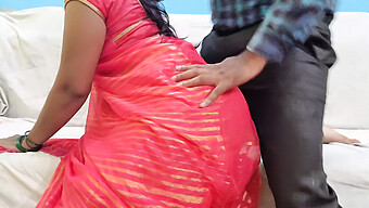 18-Year-Old Bhabhi In Pink Saree Craves Rough Sex And Tight Pussy Penetration