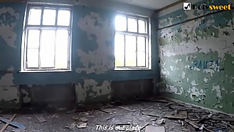 Young Russian Girl Gives Public Blowjob And Gets Fucked In A Deserted Location With English Subtitles