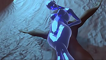 Sfm Porn Video Features Alien Slime Girl In Bondage With Human In Cave