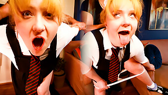 Shannon Heels, A Naughty Schoolgirl, Gets Her Red Hair Spanked And Roughly Fucked In A Humiliating Encounter.