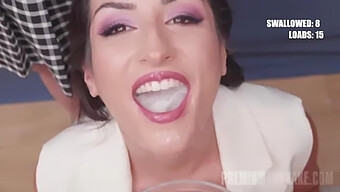 Annie Reis Performs Premium Bukkake With 107 Cumshots