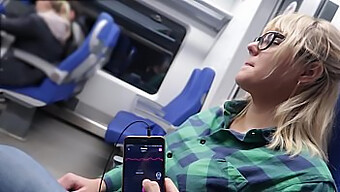 Remotely Controlling A Teen'S Orgasm On A Train