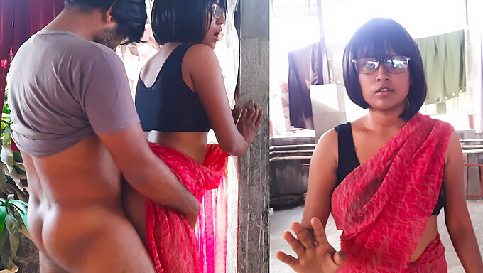 Amateur Indian Couple Explores Bdsm And Creampie In Red Saree