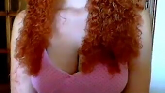 Redhead With Curly Hair Gets Naughty On Webcam