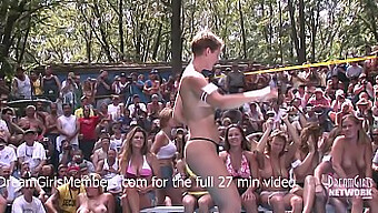 Nudist Resort Hosts Wild Bikini Contest With Public Exposure