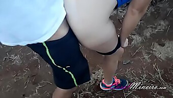 Brazilian Wife Flaunts Her Butt Plug On A Public Walk