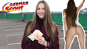 German Talent Scout Finds Slim Teen Stella For Public Casting