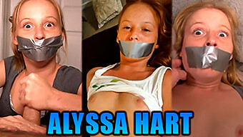 คอมพิวเลชั่นปิดปากของ Alyssa Hart ที่มี Handjob และ Face Fuck ในเทปท่อ