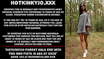 Double Anal Penetration In The Woods With Hotkinkyjo