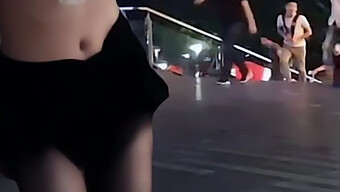 Caught In Public: Chinese Girl'S Intimate Moment Exposed