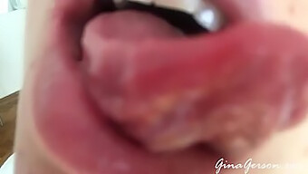 Small Blonde Teen Gets Off On Saliva In Homemade Video