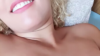 Blonde Girlfriend Shows Off Her Big Natural Tits