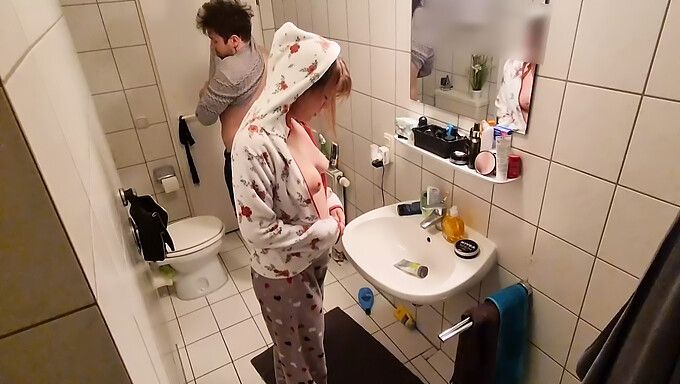 Stepsister'S Butt Gets Pounded In The Bathroom With Intense Sounds