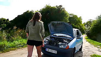 Polish Amateur Couple Enjoys Public Car Sex