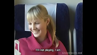 Public Train Ride With A Czech Blonde