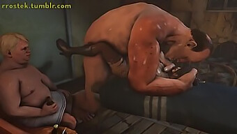 Wild Cartoon Sex With Lulu And A Monster Cock In 3d Animation