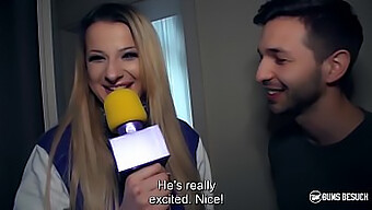 Pornstarul Blond German Celina Davis Oferă Surpriză Orală Și Anală Fanului Ei