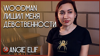 Angie Elif'S First Experience With Woodman In A Homemade Video