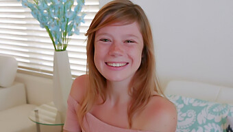 Freckled Redhead Teen Gets Cast For A Pleasure-Filled Session