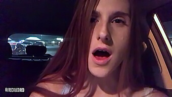 Long-Haired Amateur'S Loud Car Burp Experience