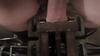 Testicle Stretching With Clamp4 On Phones